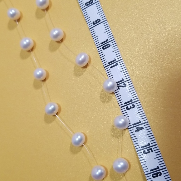 Honora 6-6.5mm Floating CFW Pearl Necklace Sterling Silver - Picture 4 of 9